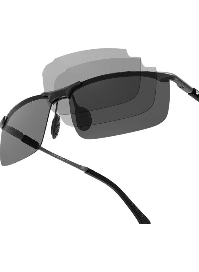 Gabelli Polarized Photochromic Sunglasses For Men, Driving Sunglasses, Cycling Glasses, Day And Night Use, Driving Uv Protection, Anti-Glare - Image 2