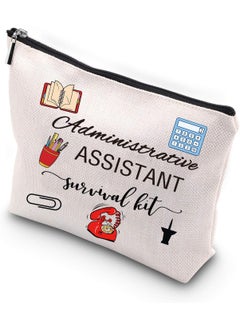 WCGXKO Generic, WCGXKO Administrative Assistant Survival Kit Secretary Gift Travel Accessories Toiletry Bag Makeup Bag 