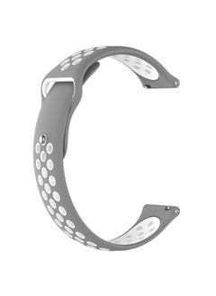 Replacement Strap For Garmin Vivoactive3 Two-colors Replacement Wrist Strap Watchband Grey White