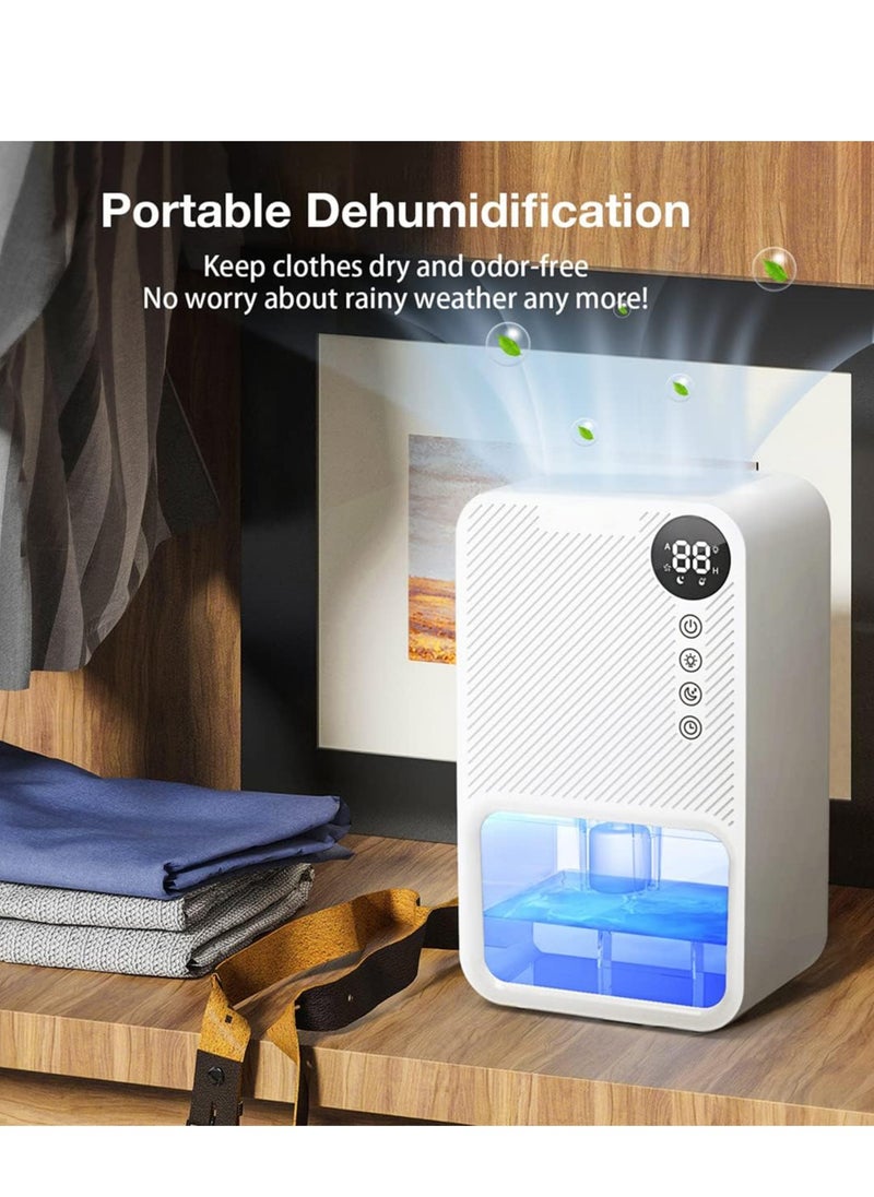 Dehumidifier 1100ml, 24 Hr Timer, Night Mode, Coloured Tank, Quiet, 20 m² Room Dehumidifier, Auto Shut-Off, for Damp/Condensation, Mould/Smell Control in Wardrobe, Bathroom, Bedroom, RV - pzsku/Z6AA5D12848ACA5E4B89FZ/45/_/1739352031/e84b666b-9e8d-43e5-9bb1-2fe1c3028c95