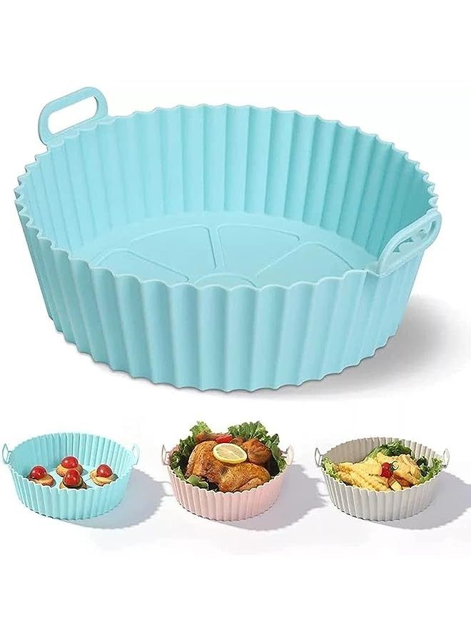 vesus Silicon Air Fryer Liner Pot Reusable, BPA Free, Eco-Friendly. Air Fryer Accessories - Multi Color  - Image 1