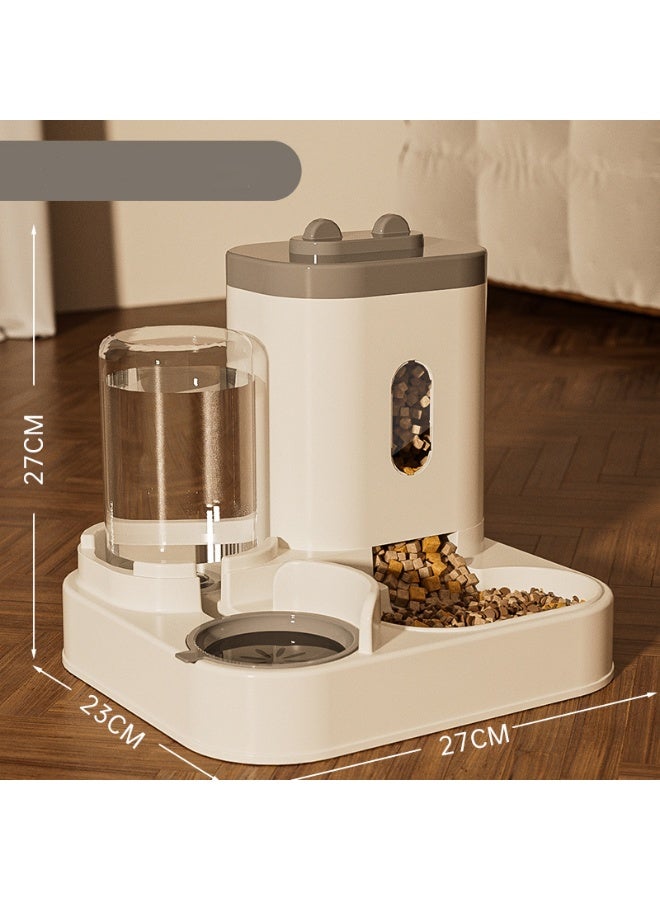 2-in-1 Automatic Pet Feeder,Cat Feeder with Water Dispenser,Gravity Cat and Dog Food Feeder and Water Dispenser Set,BPA-Free - Image 1