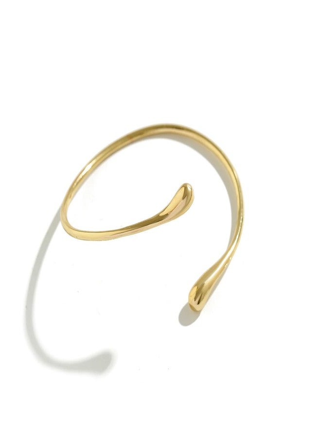 Aaishwarya Gold Plated Adjustable Upper Arm Cuff Bracelet | Flexible Elegant Armlets | Anti-Tarnish Jewels | Gift for Women and Girls | Statement Jewelry | Boho Beach Accessory - Image 1