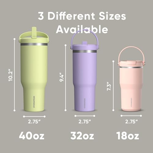 Hydrapeak Nomad 32 oz Tumbler with Handle and Straw Lid, Leakproof, Double Insulated, 32oz Cup Stainless Steel (Ivory) - Image 5
