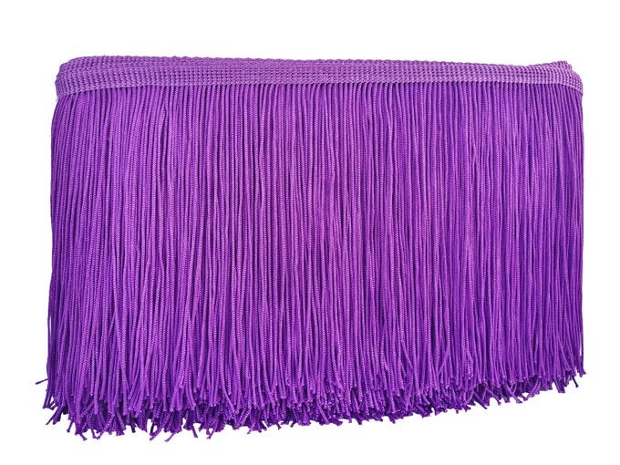 CHAINETTE FRINGE TRIM 6 INCH 10 YARDS TASSEL FRINGE TRIM FOR SEWING CRAFT DIY DECORATION939 PURPLE