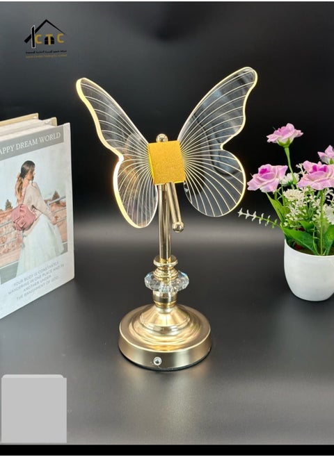3-level adjustable LED table lamp in gold color with an attractive and elegant appearance