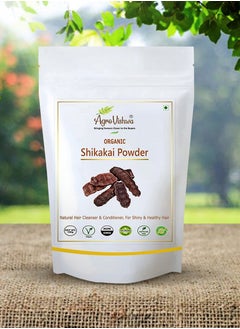 Agrovishwa 100% Pure Organic Shikakai (Acacia Concinna) Powder |For Hair Excellent | Hair Shine Conditioner for | Damaged |Dry Itchy Scalp | Cleanser| Promotes Healthy Hair Growth| -100gm