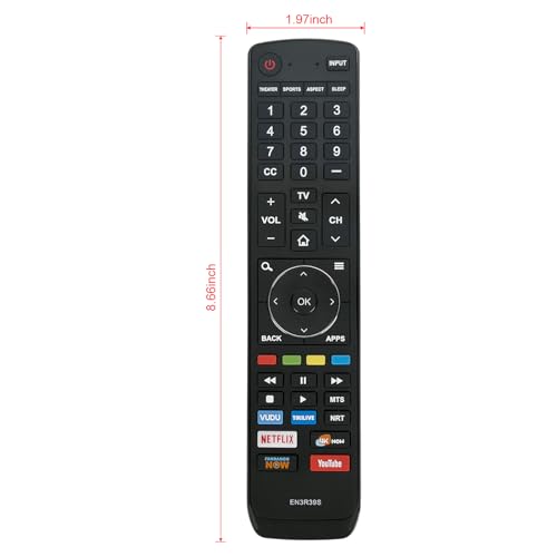 Vinabty EN3R39S Replaced Remote fit for Sharp 4K Smart TV LC-50Q7030U LC-55Q7030U LC-43Q7000U LC-43Q7020U LC-43Q7050U LC-43Q7060U LC-43Q7070U LC-43Q7000U LC-43Q7080U LC-43Q7003U LC-50Q7000U LC-50Q7020U - Image 5