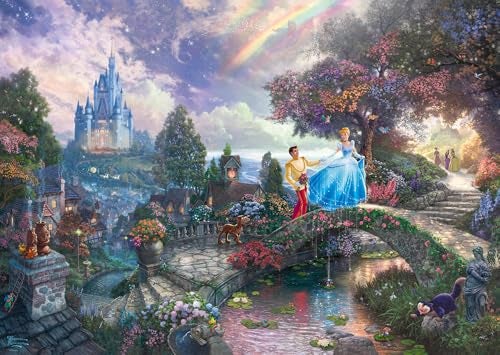 Schmidt Thomas Kinkade Disney Cinderella 1000 Pieces Adult Jigsaw Puzzle Ages 12 - Image 1