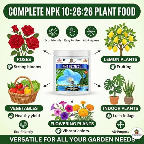 Sansar Agro® Garden Bio Organic NPK 10:26:26 Fertilizer For Plants (900 gm) - Image 3