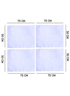 AZM Set of 4 Pillow covers- 100% Cotton 380 GSM  - Image 1