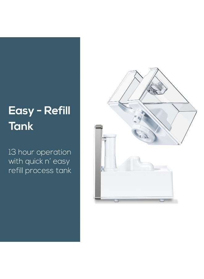 Beurer LB 88 Dual Air Humidifier – 6L Dual Ultrasonic & Warm‑Mist, Adjustable Heating, Aroma & Anti‑Limescale Pads, for Rooms ≤ 48m² - Image 3