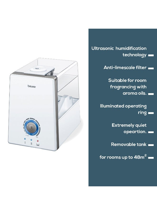 Beurer LB 88 Dual Air Humidifier – 6L Dual Ultrasonic & Warm‑Mist, Adjustable Heating, Aroma & Anti‑Limescale Pads, for Rooms ≤ 48m² - Image 5