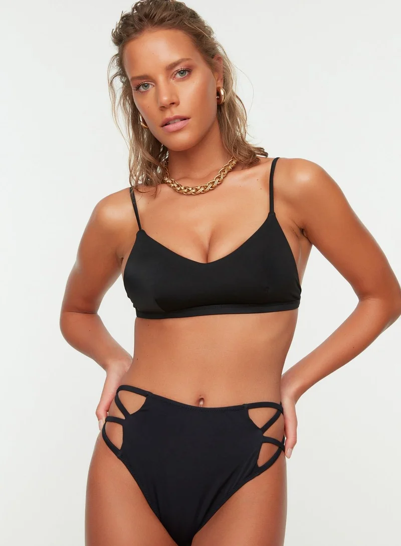 trendyol High Leg Bikini Bottom