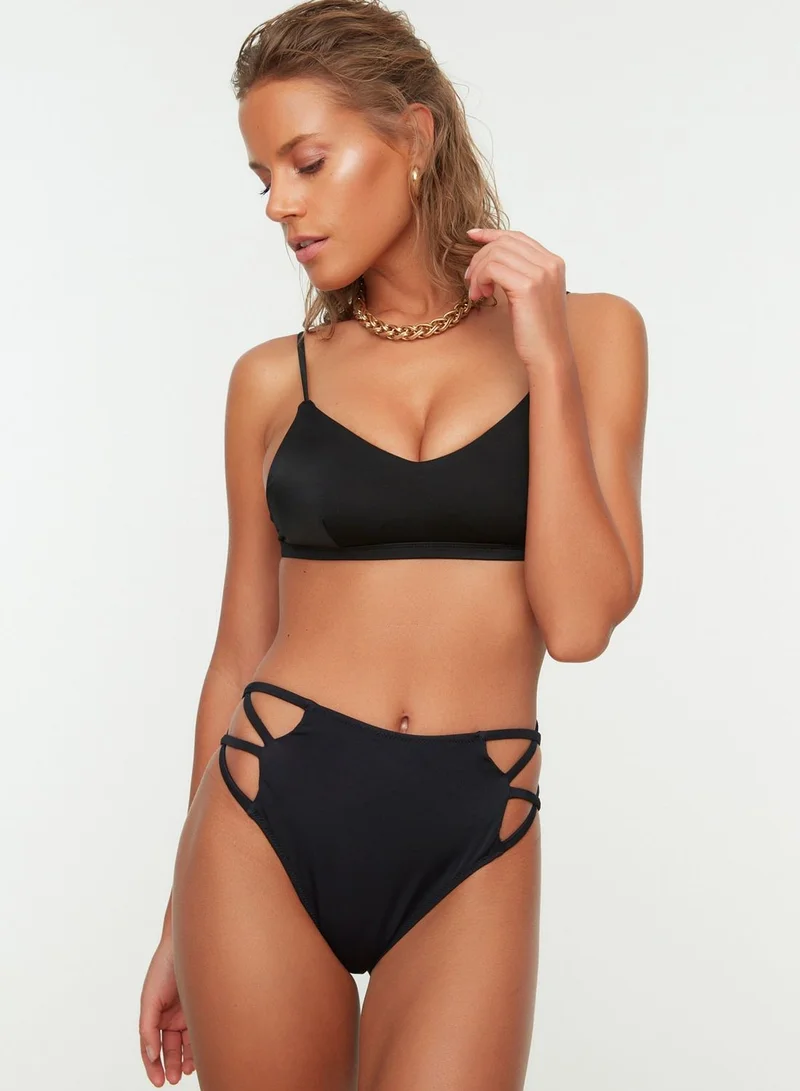 trendyol High Leg Bikini Bottom
