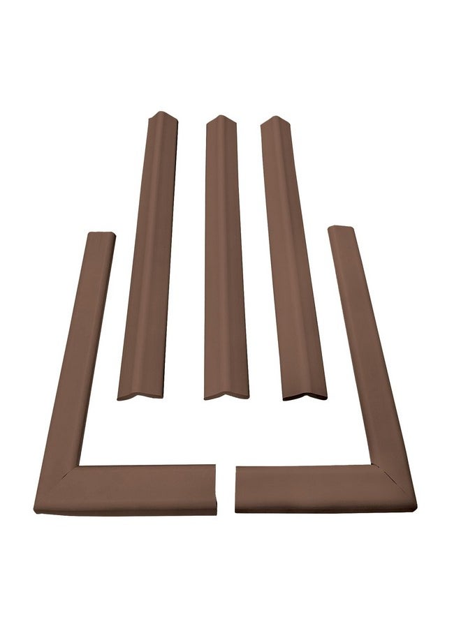 Cardinal Gates Kepk Large Hearth Pad Kit Fireplace Baby Proofing Adhesive Backed Fireplace Bumpers For Babies 12.5 Feet Of Padding With 3 Straight Pieces & 2 Corners Made In The Usa Brown  - Image 1