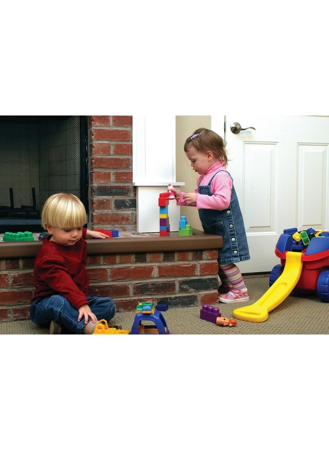Cardinal Gates Kepk Large Hearth Pad Kit Fireplace Baby Proofing Adhesive Backed Fireplace Bumpers For Babies 12.5 Feet Of Padding With 3 Straight Pieces & 2 Corners Made In The Usa Brown  - Image 2