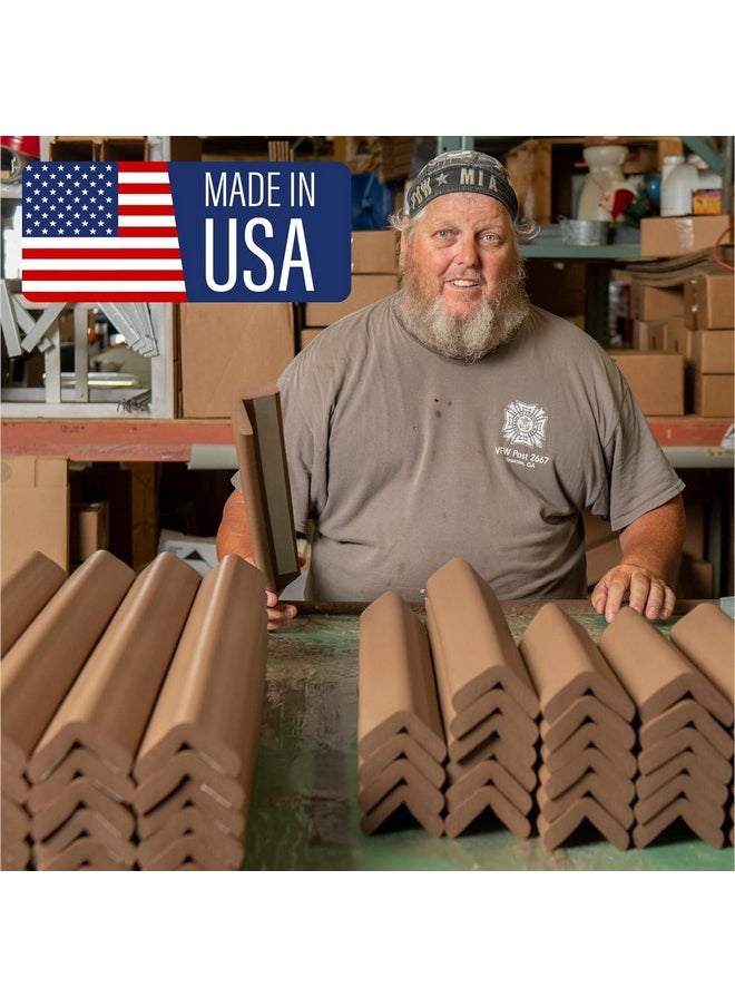 Cardinal Gates Kepk Large Hearth Pad Kit Fireplace Baby Proofing Adhesive Backed Fireplace Bumpers For Babies 12.5 Feet Of Padding With 3 Straight Pieces & 2 Corners Made In The Usa Brown  - Image 5