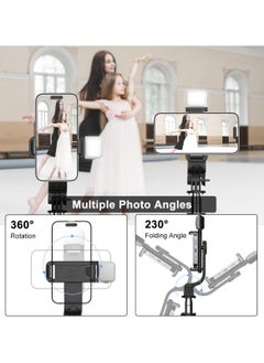 AL RAID Phone Tripod Selfie Stick, All-in-1 Phone Tripod Stand with Remote,Portable,Lightweight Tripod for for Selfies, Live Video Recording, Travel  - Image 4