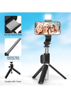 AL RAID Phone Tripod Selfie Stick, All-in-1 Phone Tripod Stand with Remote,Portable,Lightweight Tripod for for Selfies, Live Video Recording, Travel  - Image 3