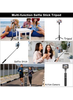 AL RAID Phone Tripod Selfie Stick, All-in-1 Phone Tripod Stand with Remote,Portable,Lightweight Tripod for for Selfies, Live Video Recording, Travel  - Image 5