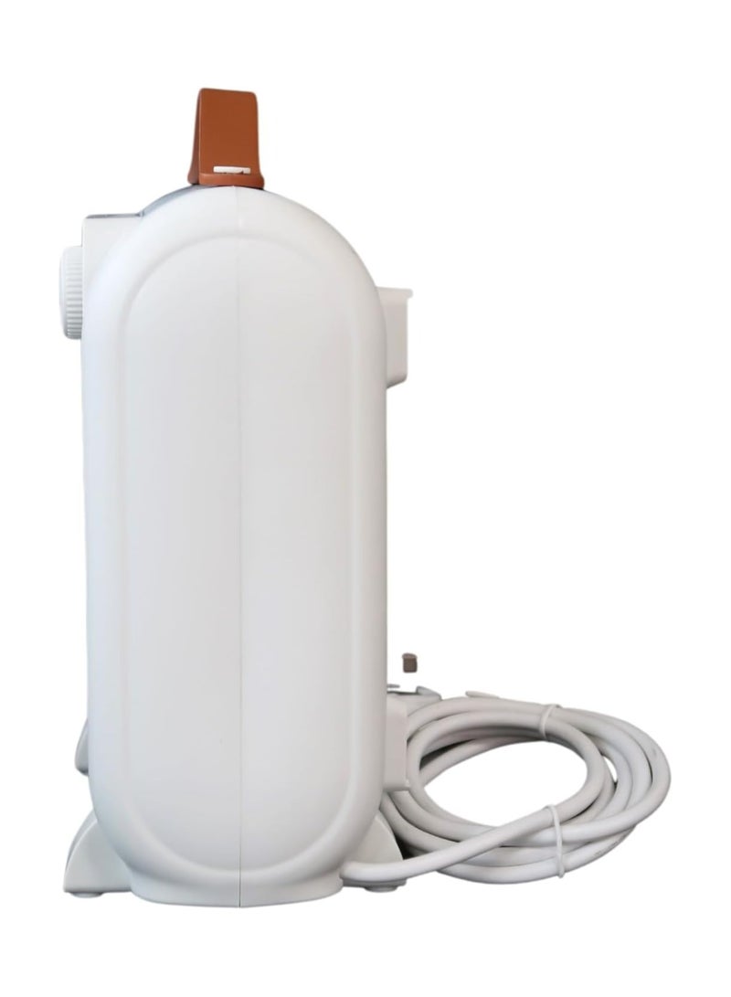 Crownline HT-417 Fan Heater, 2 Heat Settings, Adjustable Thermostat, Tip-Over and Overheat Protection, Carry Handle 2000 W HT-417 White - Image 4