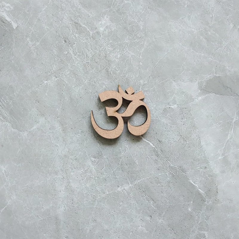 Wrapping Studio MDF Board for Lippan Art - Pre-Marked Om Symbol Design Cutouts for Craft, Painting, DIY Projects - Eco-Friendly MDF Wood, 10x10 cm, Ideal for Creative Gift Ideas, Set of 10 - Image 3