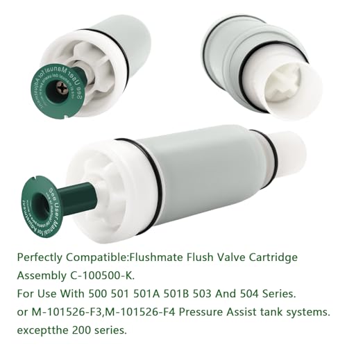 Edifla C-100500-K Flushmate Original ReplacementCartridge/Power Flush Toilet Piston Cartridge Parts,Fits Model 500, 501, 501A, 501B, 503, 504 Series Tank System, Genuine（2） - Image 3