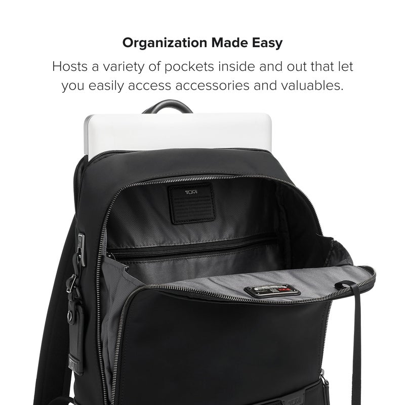 Tumi حقيبة ظهر تومي هاريسون ويليام - حقيبة ظهر للكمبيوتر المحمول 15 بوصة - حقيبة احترافية للأعمال والسفر - منفذ شحن USB-C - أسود - Image 5