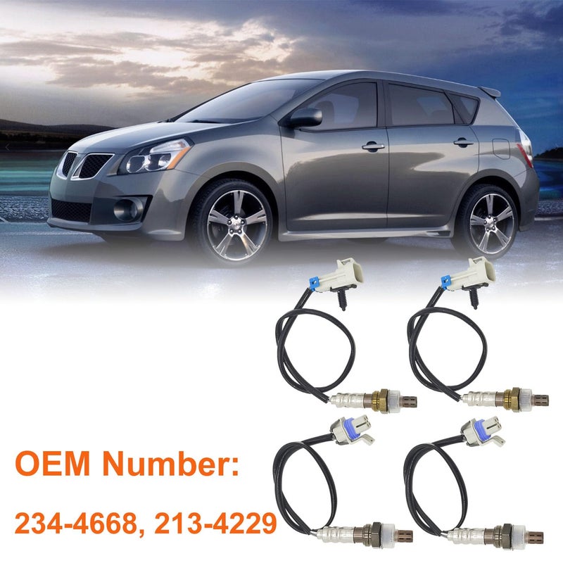 TINJO Oxygen Sensor Upstream & Downstream O2 Sensor 234-4668 213-4229 for Cadillac, Chevy, GMC, Isuzu, Pontiac, Saturn - Image 3