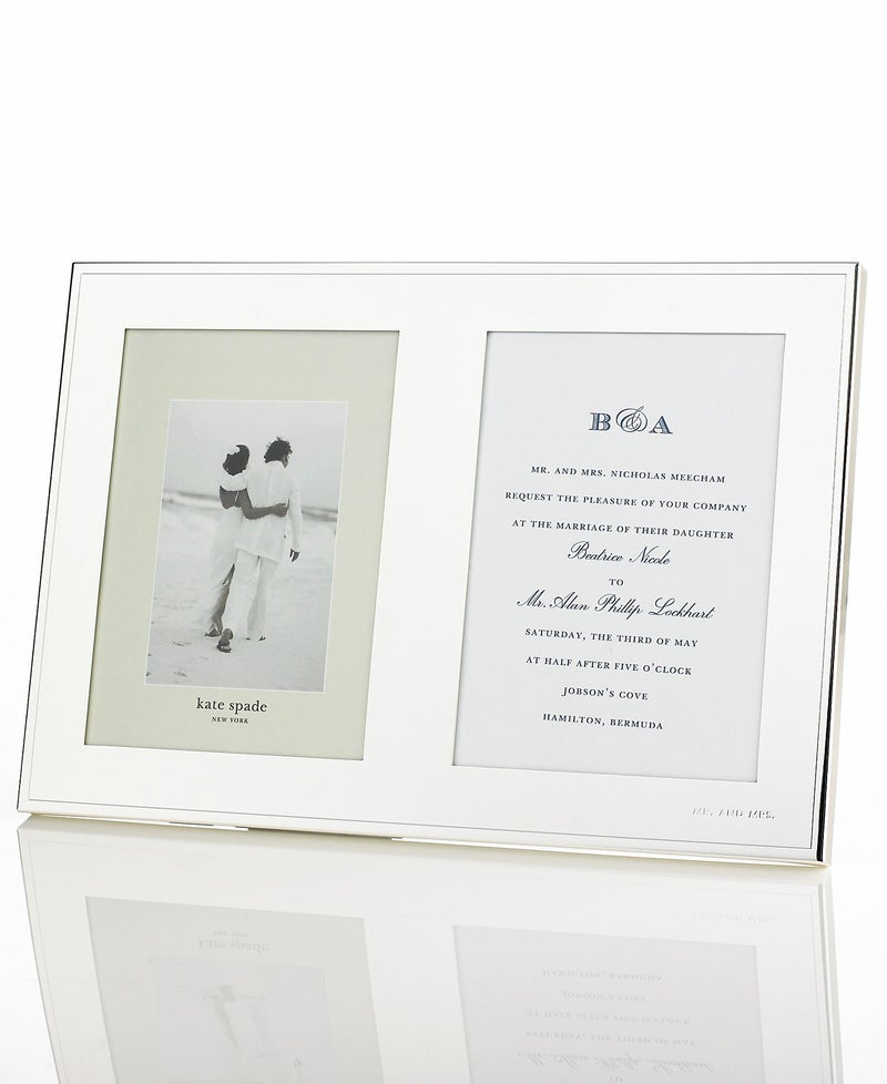 Kate Spade New York kate spade new york Darling Point Double 5 x 7 Frame Silver