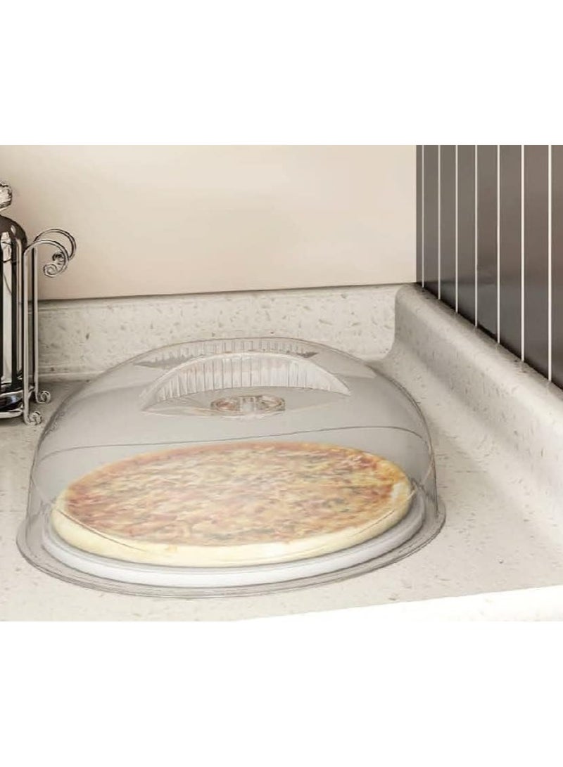 غطاء مايكروويف شفاف – غطاء طعام بلاستيك مقاوم للحرارة مع فتحات تهوية – يحافظ على نظافة الميكروويف ويمنع تناثر الطعام – سهل الغسل والاستخدام اليومي - متعدد الالوان - Image 2