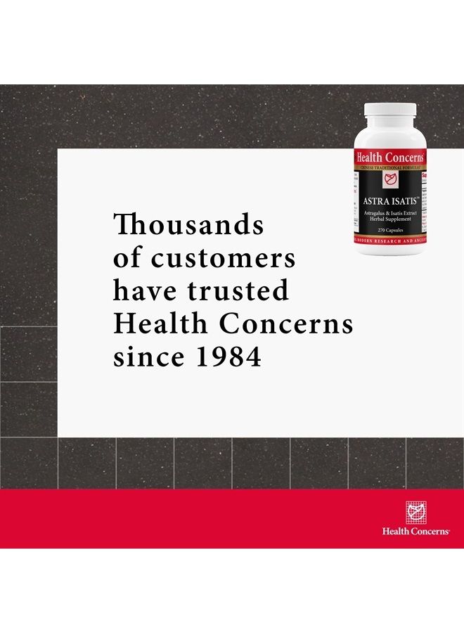 Health Concerns Astra Isatis - Immune Defense & Respiratory Support Supplement - 270 Capsules - Image 2