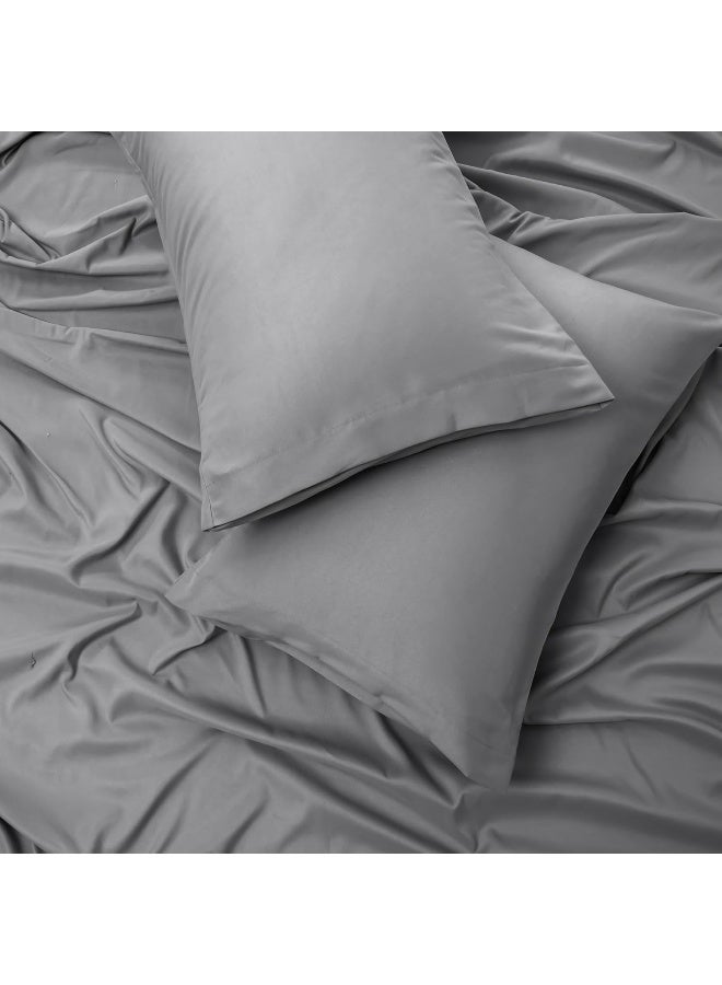 PanaX Bedding Super King Bed Sheets Set - 4 Piece Bedding - Brushed Microfiber And Fade Resistant - Easy Care - Image 4
