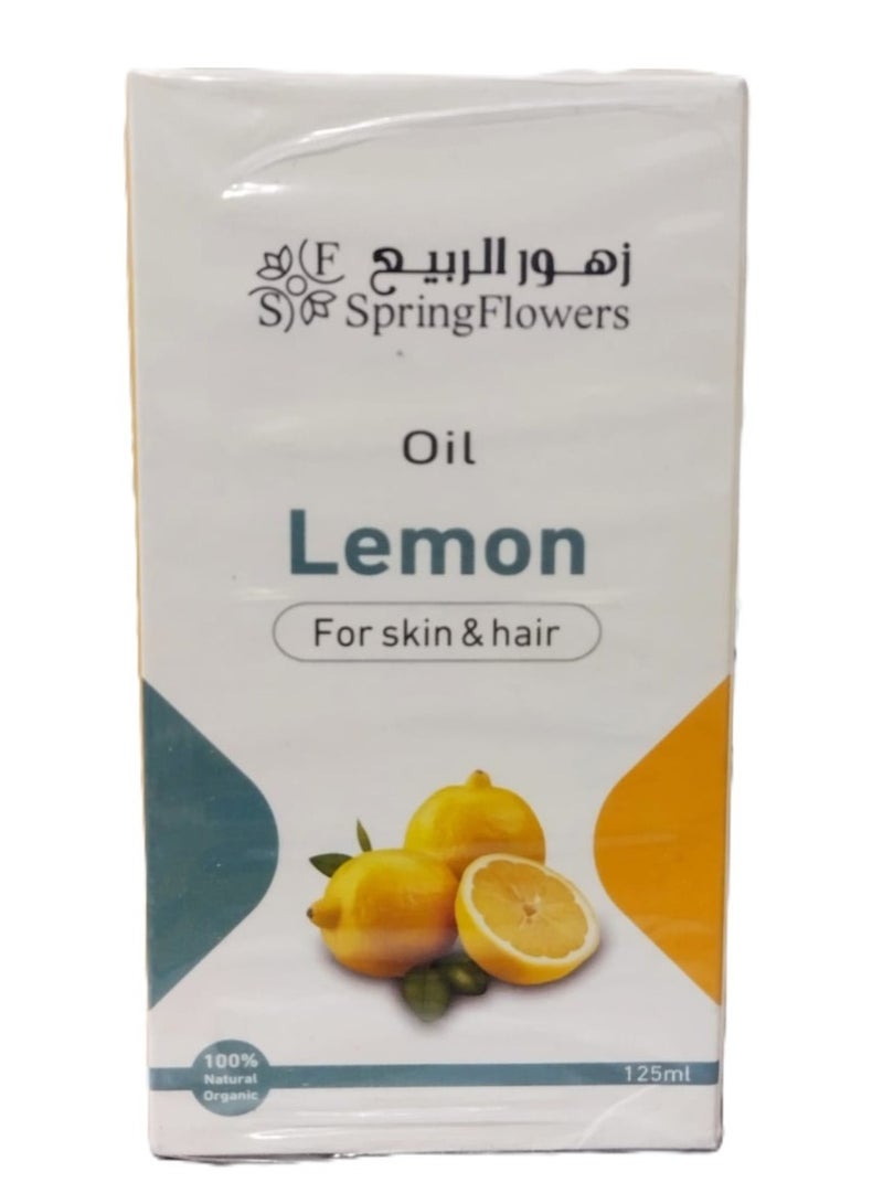 Spring Flowers Lemon Oil for Skin and Hair 125ml - Image 1