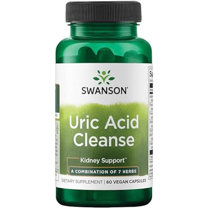 Swanson Uric Acid Cleanse - Natural Supplement Promoting Kidney Support - Features a Powerful Combination of 7 Herbs - (60 Veggie Capsules) - Image 1