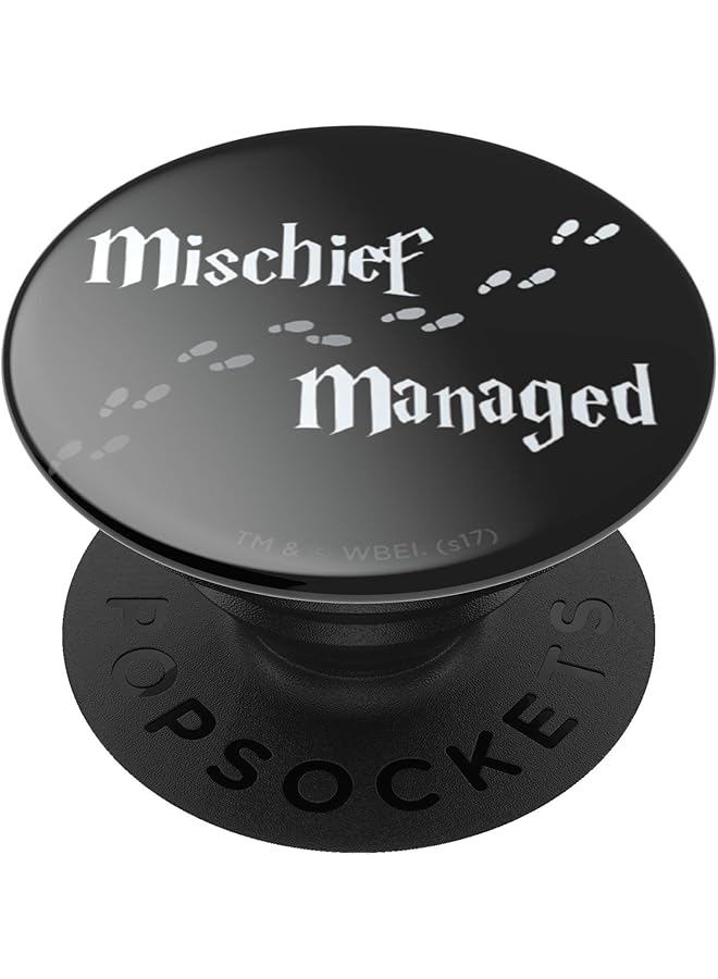 بوب سوكيتس حامل Popgrip المتوسع مع مقبض علوي قابل للتبديل للهواتف الذكية والأجهزة اللوحية Mischief Managed - Image 1