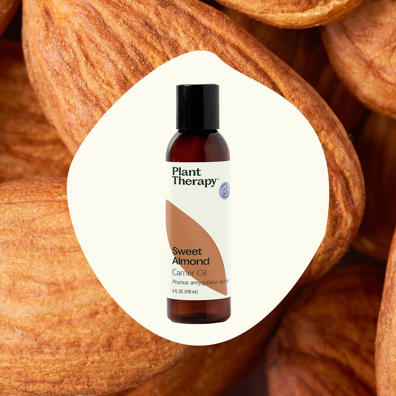 Plant Therapy Sweet Almond Oil - for Skin, Hair, Body, Face & Baby - Natural Moisturizer, Massage & Aromatherapy Carrier Oil 100% Pure, Cold Pressed California Almonds, Made in USA, 4 oz - Image 3