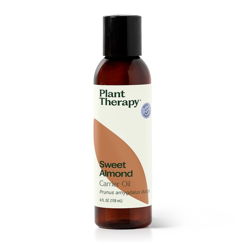 Plant Therapy Sweet Almond Oil - for Skin, Hair, Body, Face & Baby - Natural Moisturizer, Massage & Aromatherapy Carrier Oil 100% Pure, Cold Pressed California Almonds, Made in USA, 4 oz - Image 1
