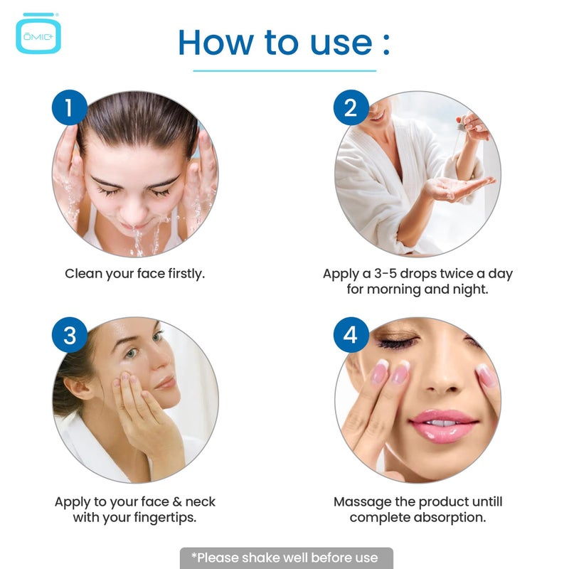 OMIC+ 5% Cysteamine Intensive Corrector Serum - 1 Fl Oz / 30ml - Targets Stubborn Pigmentation, Uneven Skin Tone, Brightening & Firming Antioxidant Formula â€“ Suitable for All Skin Types - Image 3