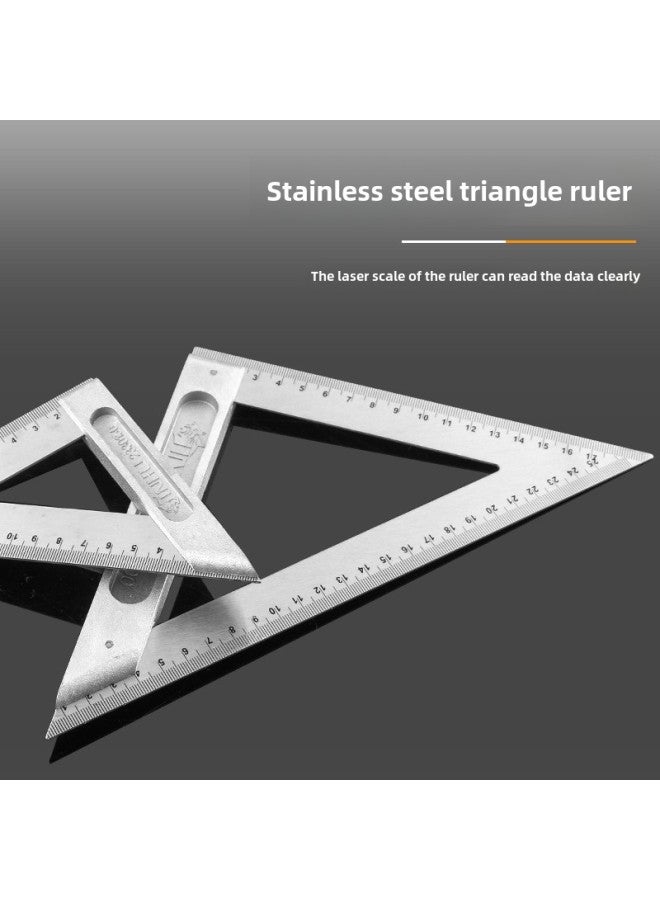 Industrial Grade Stainless Steel Angle Ruler Woodworking Special Angle Ruler 300mm500mm Thick Angle Ruler Wholesale-Model:50cm Angle Ruler Ordinary - Image 3