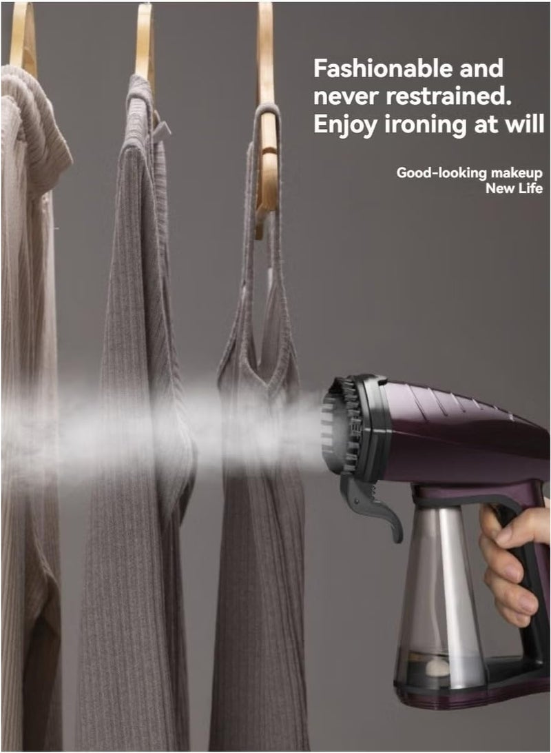 دوشر qwwszمكواة بخار يدوية للملابس، مكواة بخار محمولة ذات قوة اختراق عالية - Image 5