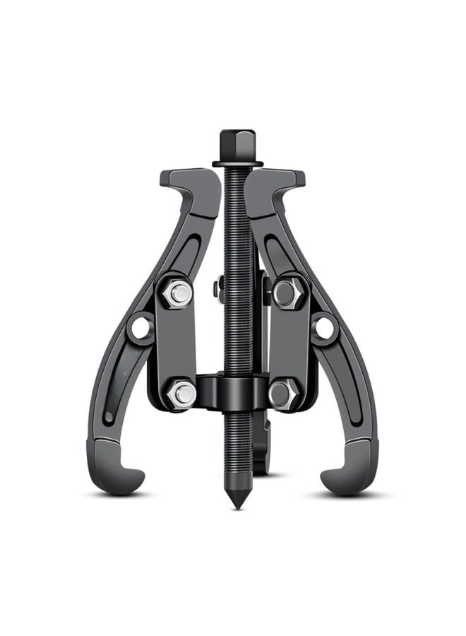 أداة سحب محامل داخلية ثلاثية الفك، أداة سحب تروس محمل تجريبي ٣ بوصة للسيارات مع فكوك قابلة للعكس، أداة استخراج تروس شديدة التحمل لعجلات السيارات، مجموعة سحب للدراجات النارية والسيارات والسيارات الرياضية متعددة الاستخدامات. - Image 1