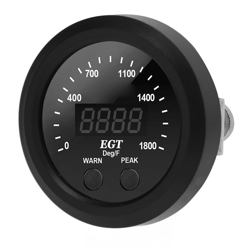 CNSPEED Exhaust Gas Temperature Meter Super Thin 0-1800F Range EGT Gauge - Digital Display High Performance EGT Meter for Diesel Trucks - Image 3