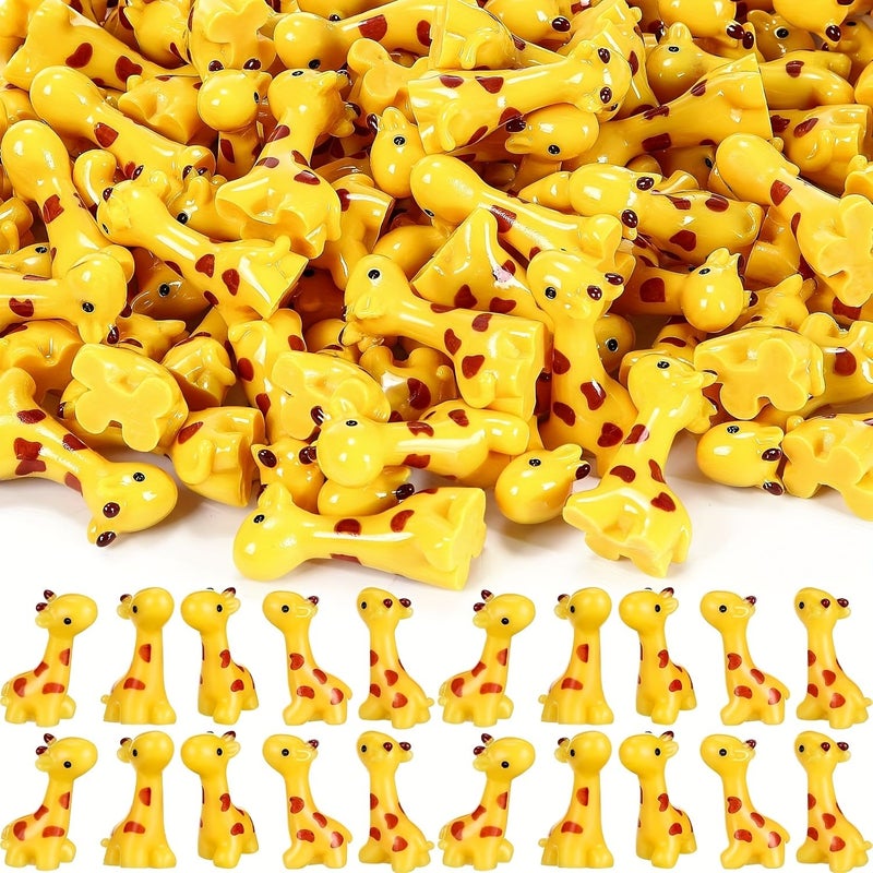 Set of 20 Mini Resin Giraffe Statues for Garden Home Decor Micro Landscape - Image 1