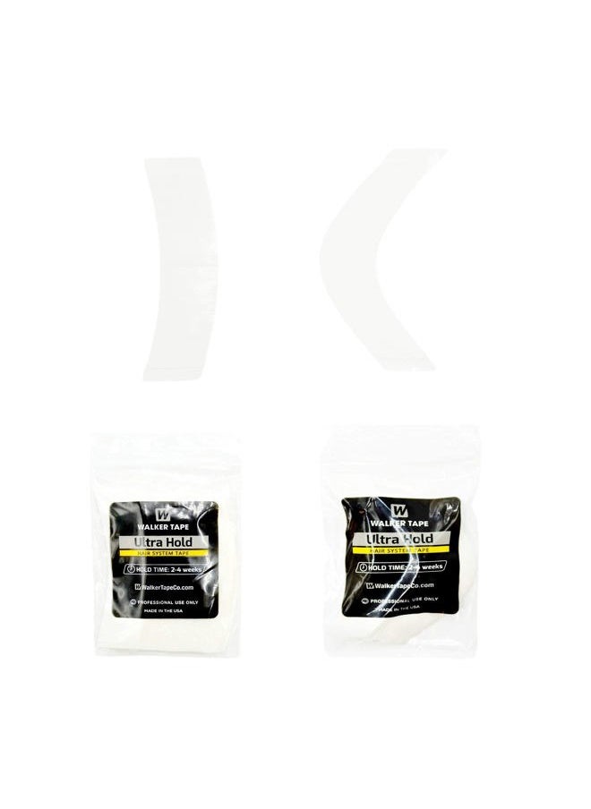 Ultrahold New Permanent Wear 2-6 Weeks Ultra Hold A Contour Adhesive Tape 36 Pieces  - Image 5