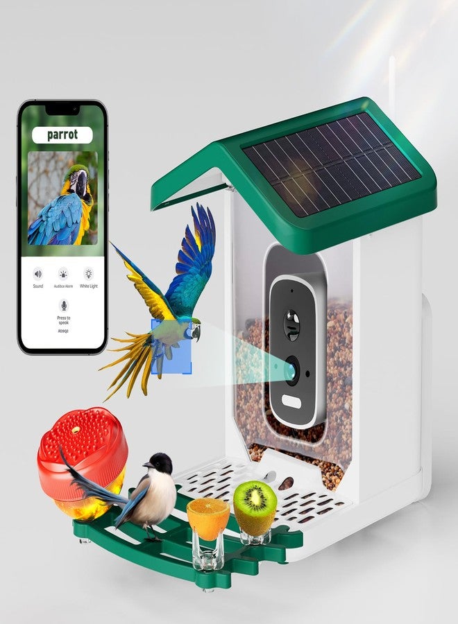 Bsemax Smart Bird Feeder with Camera Solar Powered, 2.5K HD AI Identify Species, Smart Bird House with Cam, Auto Capture Animal Videos, Instant Notifications, Gift for Animal Lovers and Mom Dad - Image 1