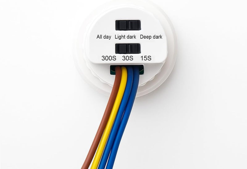 Gebildet Mini Motion Sensor Light Switch 100-240V PIR Sensor Smart Detection Time Delay Adjustable Infrared Induction Detector for Strip LED Ceiling Lamp (Pack of 2) - Image 4