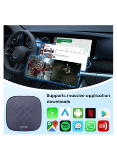 Carlinkit 2023 Carlinkit Ai Box Max Android 12, 3 -in -1 for OEM Cable Upgrade CarPlay Android Auto Wireless, 8 core 8+128GB, Built -in GPS Video Music Supports Google Play  - Image 2
