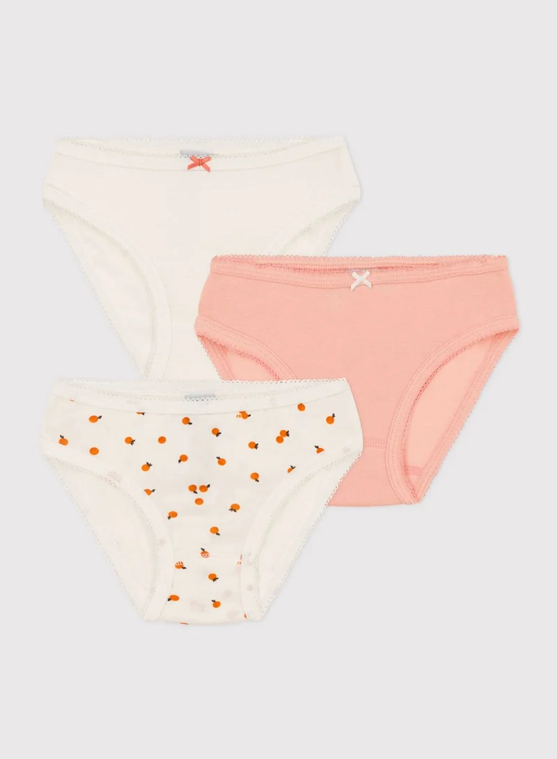 Petit Bateau Youth 3 Pack Assorted Briefs